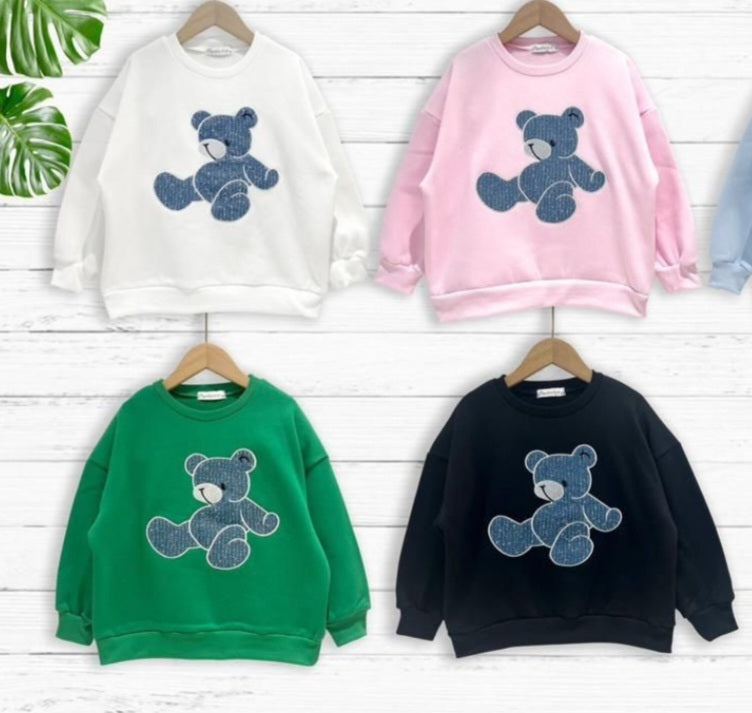 Black Teddy bear sweat top